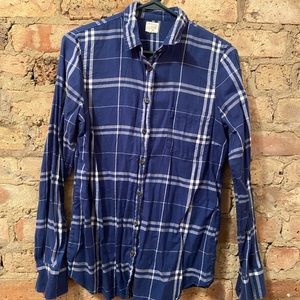 Blue J.Crew flannel